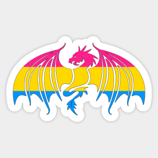 Pansexual Pride Dragon Sticker